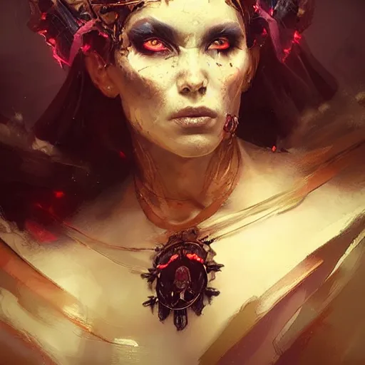 Image similar to a beautiful portrait of a death goddess by Greg Rutkowski and Raymond Swanland, Trending on Artstation, ultra realistic digital art