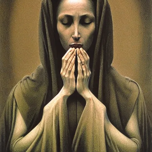 Image similar to our lady of sorrows by zdzisław beksinski, by zdzisław beksinski, by zdzisław beksinski, by zdzisław beksinski, by zdzisław beksinski