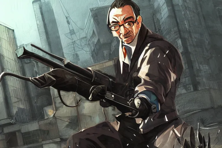 Gman from half-life hd