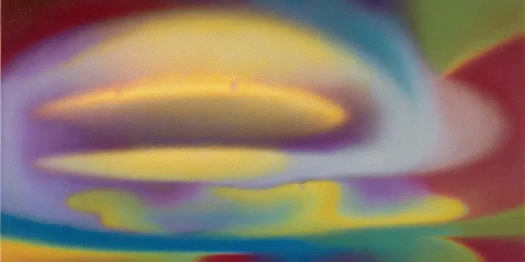 Image similar to the inner structure of quantum reality waves. Oil on canvas. Modern painting. Agnes Pelton. Zao Wou-ki. Dali.