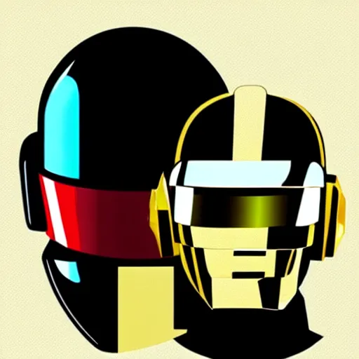 Image similar to daft punk concert in 1 bit art style