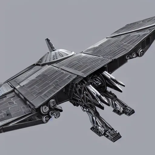 Prompt: a mechanized albatross with wings spread out, orthographic view, top down view, bottom view, side view, blueprints, tie fighter, mecha, cybernetic, jet fighter, space shuttle, robotic, highly detailed, artstation, super realistic, unreal engine