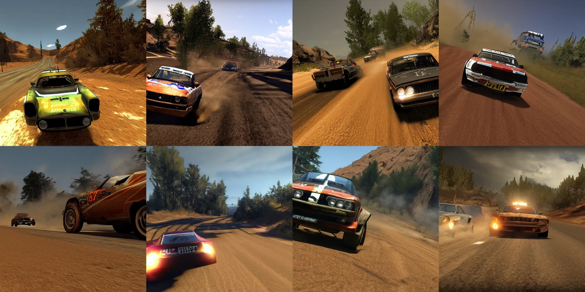 Prompt: screenshot from Flatout 2