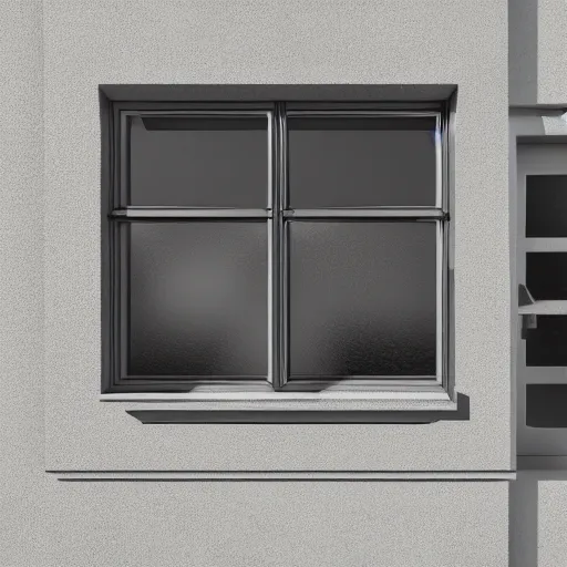 Image similar to 3 d shapes hitting a window, octane render, unreal engine, hyper detailed