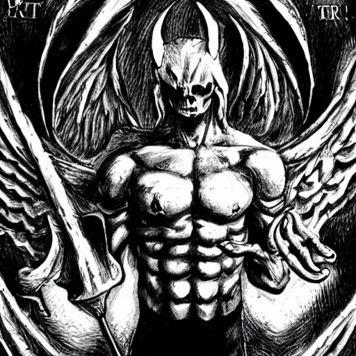 Prompt: Lucifer from Helltaker, by Vanripper