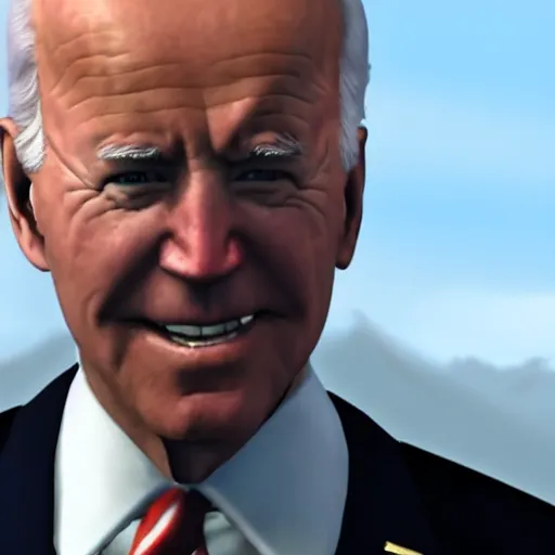 Prompt: Joe Biden in Skyrim, close up