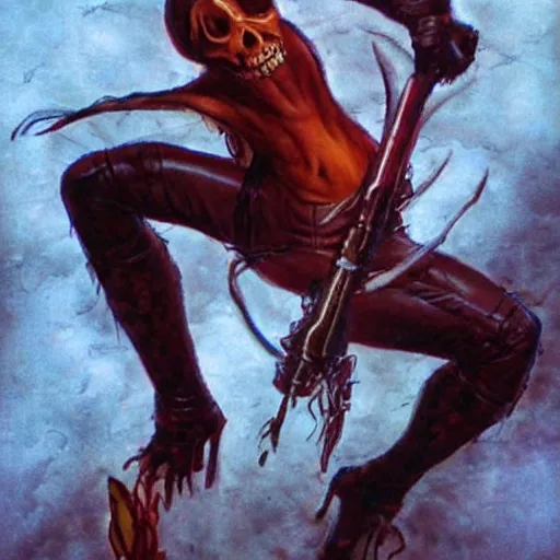 Prompt: I felt that I was a blade. It was spooky. I hope to read more by Axiomatic. Perhaps next time, something longer, inspired by Paper Tiger and Boris Vallejo