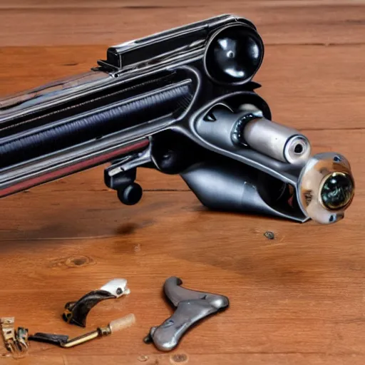 Image similar to product photo of a ray gun