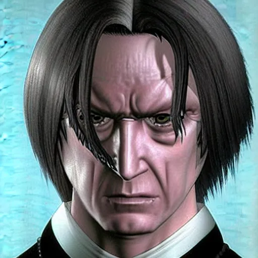Image similar to silent snape from harry potter and the solid metal gear