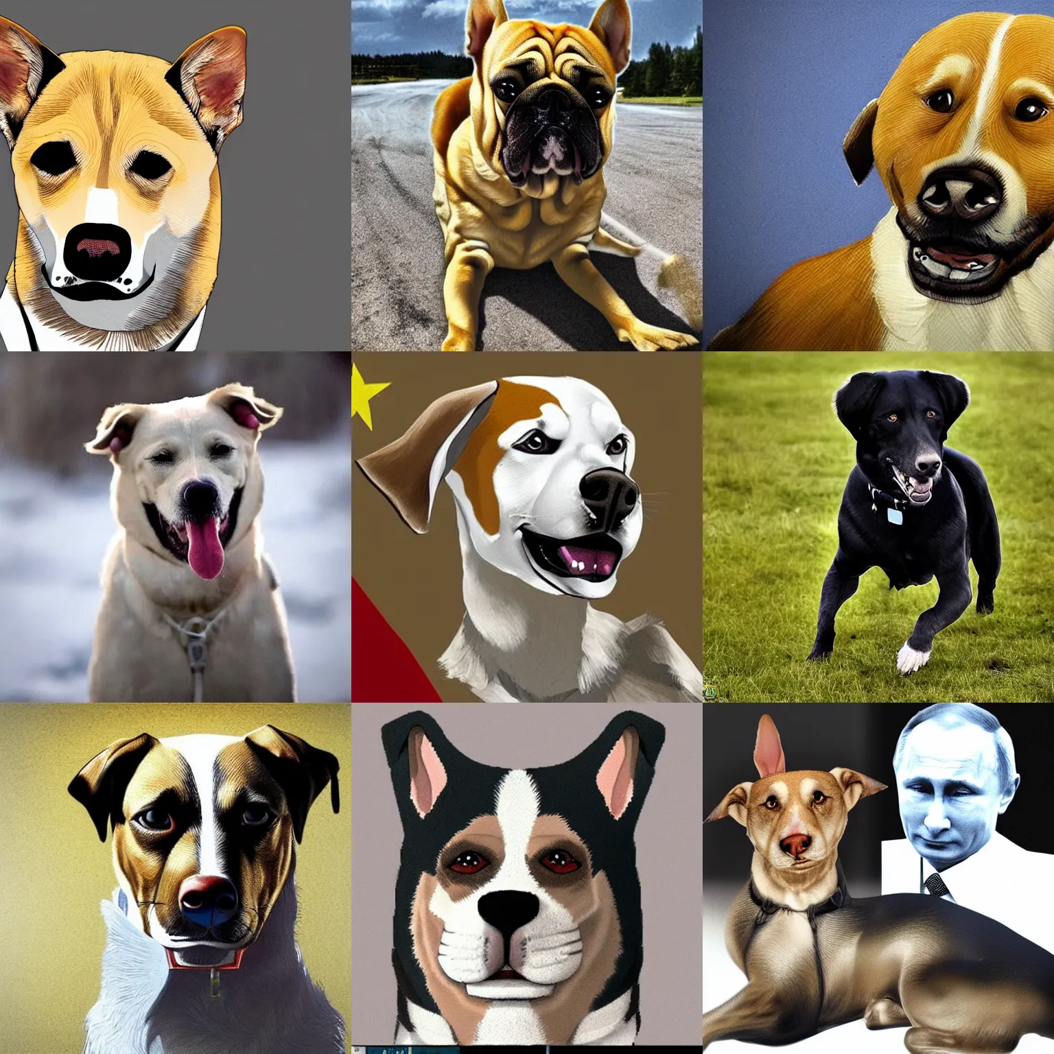 Prompt: putin as a dog, photorealistic