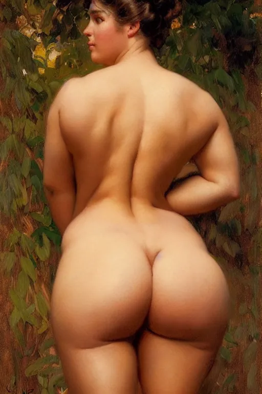 Prompt: detailed portrait of a beautiful emma watsonmega booty muscular thicc, painting by gaston bussiere, craig mullins, j. c. leyendecker
