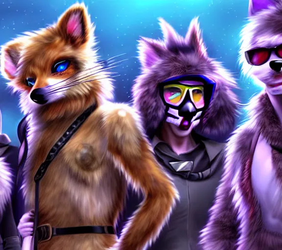 Prompt: high - resolution photograph from a genepunk era furry fandom convention ( midwest furfest 2 0 4 7 ), taking place after the genetic revolution and quantum singularity. photorealistic.