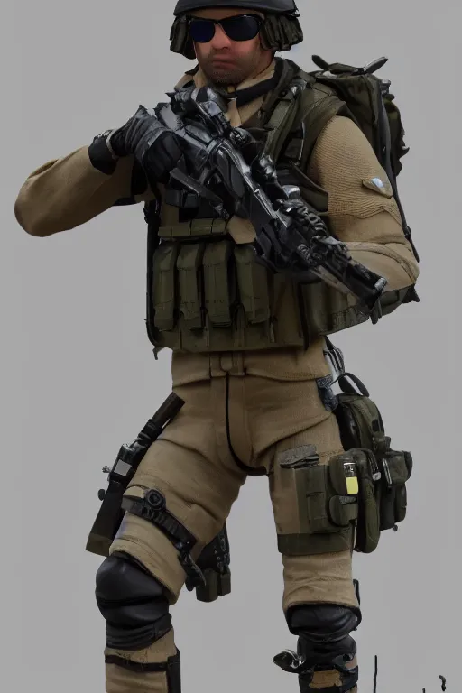 Image similar to 8 k high definition, 1 9 8 0 hasbro style action figure, full body, highly detailed, tactical gear, military, photorealistic