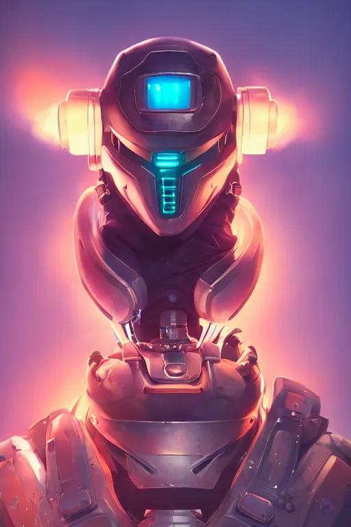 Image similar to epic mask helmet robot ninja portrait stylized as fornite style game design fanart by concept artist gervasio canda, behance hd by jesper ejsing, by rhads, makoto shinkai and lois van baarle, ilya kuvshinov, rossdraws global illumination radiating a glowing aura global illumination ray tracing hdr render in unreal engine 5