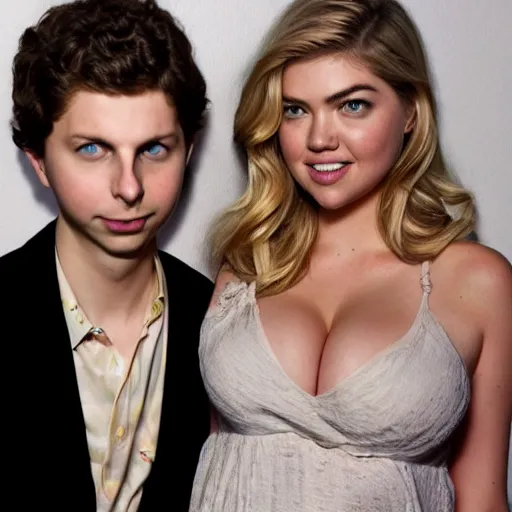 Image similar to Poster for new movie starring Kate Upton and Michael Cera