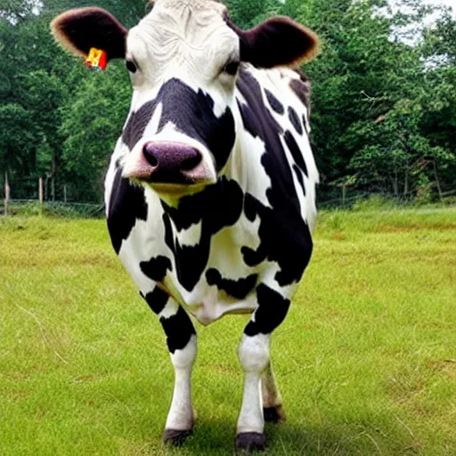 Prompt: funny cow meme