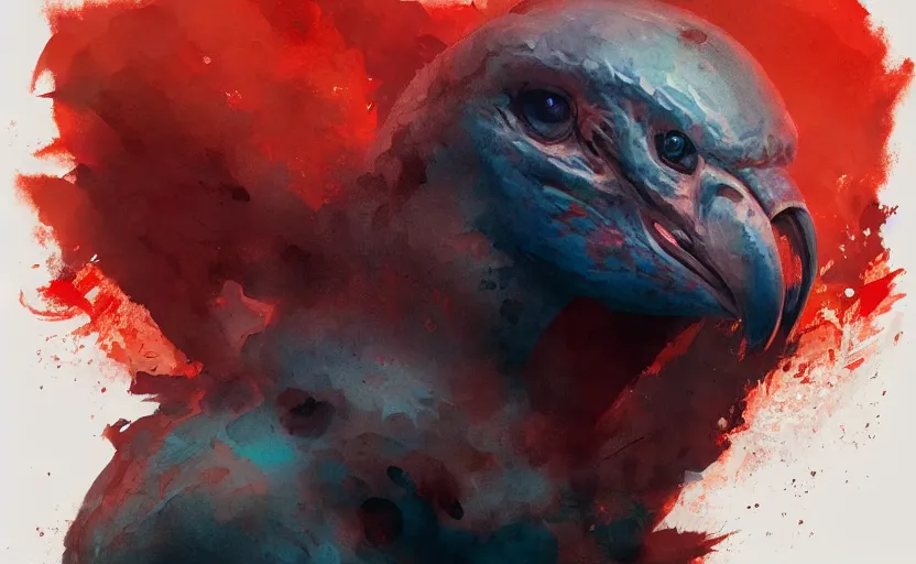 Image similar to a painting of delibirb 6 6 6 trending on artstation in the style of greg rutkowski, 3 d, watercolor, male, portrait, wisdom, masculine