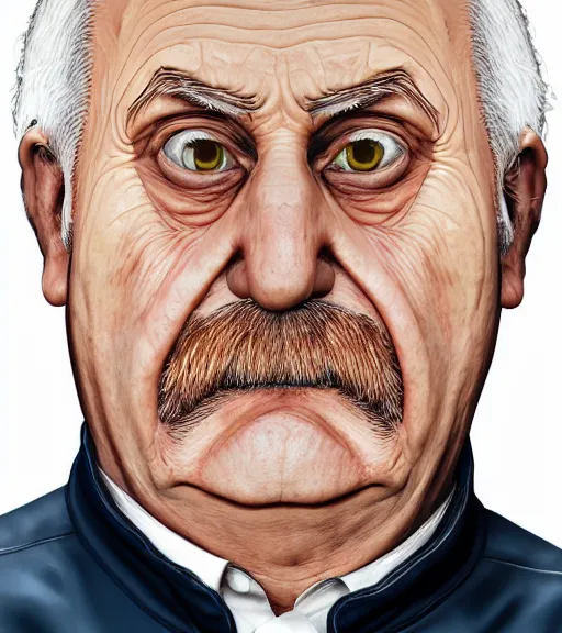 Image similar to portrait of hide the pain harold, accurate and detailed, round face, earnest, stock photo, Nikon 50mm f/1.8G, artgerm