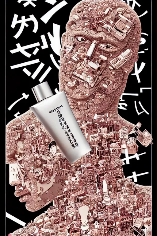 Prompt: fragrance advertising campaign by katsuhiro otomo, highly detailed, high contrast, intricate