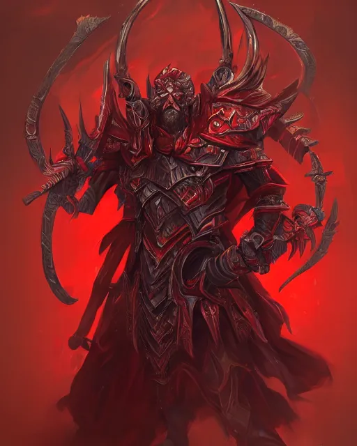 Image similar to paladin red, fantasy art, trending on artstation