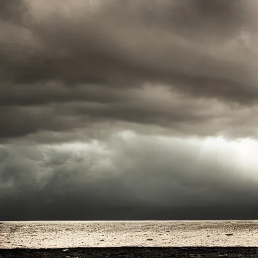 Prompt: a sailing boat in stormy weather