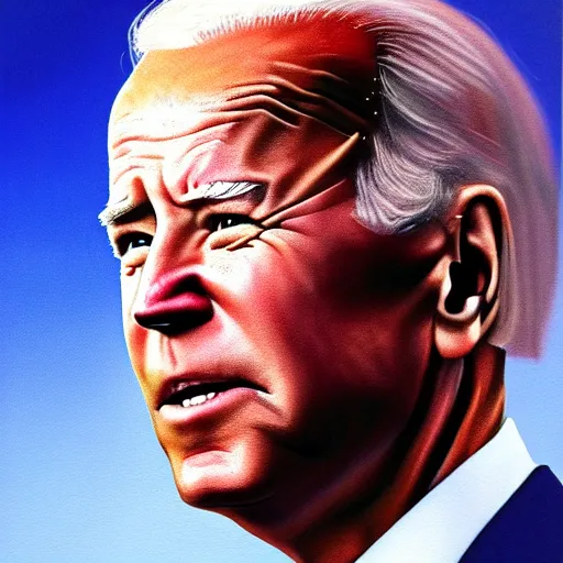 Prompt: Joe Biden can't remember, artwork by Ivan Seal, 8k, oil painting, high definition, highly detailed