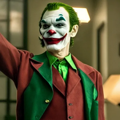Prompt: film still of Waluigi as joker in the new Joker movie