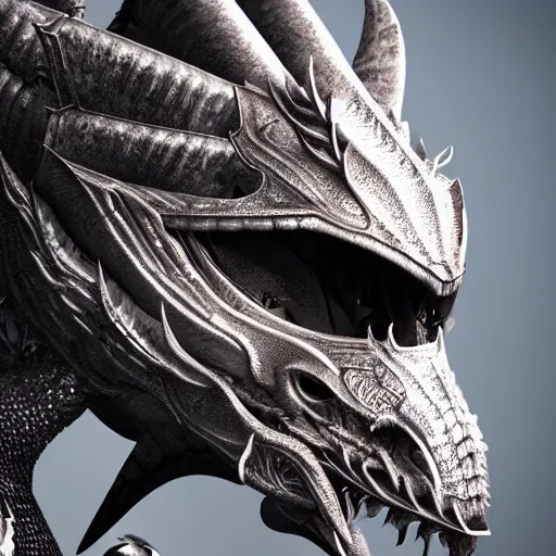 Prompt: highly detailed realistic stunning close up shot of a beautiful anthropomorphic female knight but as a dragon, doing a hot majestic pose, well designed female dragon head, armor made of steel, sharp claws, HD octane render, epic cinematography, fantasy, Artstation, Deviantart, Furaffinity