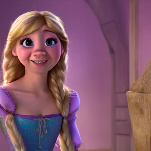 prompthunt: Jennette McCurdy as Rapunzel in disney tangled live action, 8k  full HD photo, cinematic lighting, anatomically correct, oscar award  winning, action filled, correct eye placement