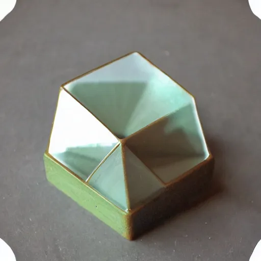 Prompt: by ed binkley, by richard anderson geometric glass paperweight. a beautiful sculpture. i was born in a house with a million rooms, built on a small, airless world on the edge of an empire of light & commerce.