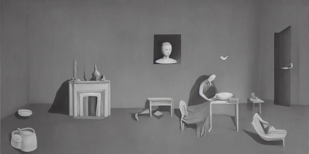 Image similar to it was only a dream, Gertrude Abercrombie and artgem, highly detailed, masterpiece, trending on ArtStation, ultra realistic