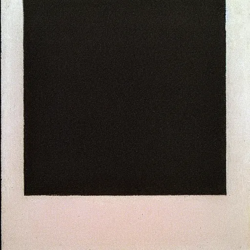 Prompt: Malevich black square