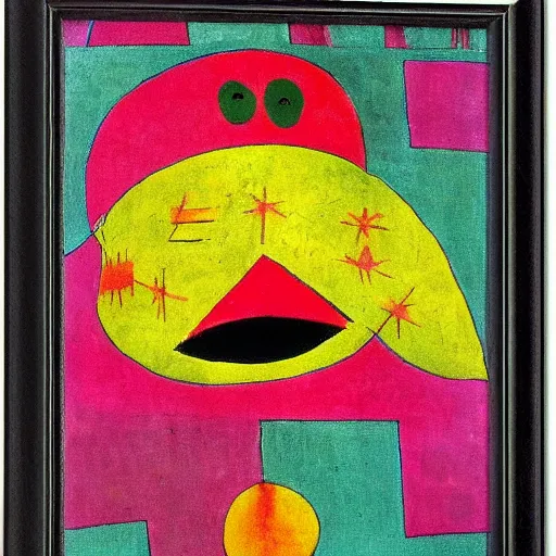 Image similar to monster mask by paul klee