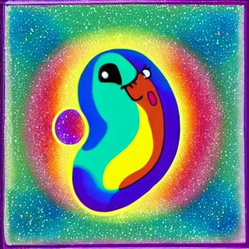 Image similar to rainbow cosmic platypus