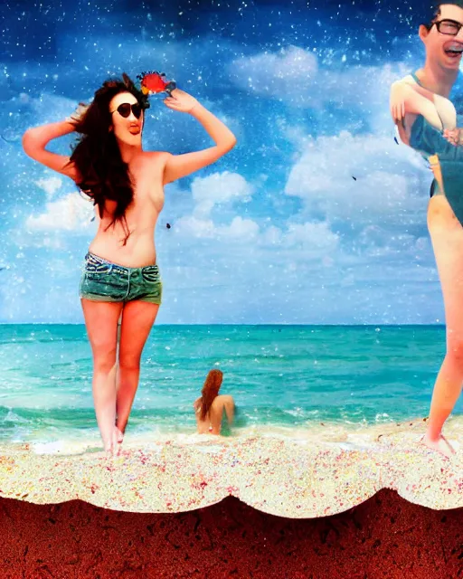 Image similar to spring break regrets hyperrealistic neo-romanticism, surrealism, rule of thirds