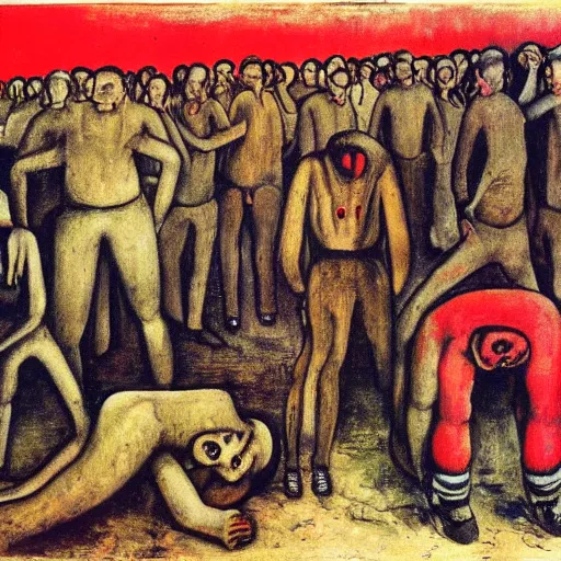 Image similar to life in a soviet gulag by otto dix