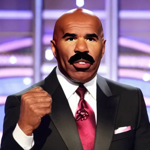 Image similar to Steve harvey on family feud as George Washington