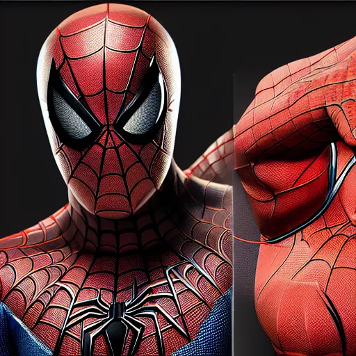 Image similar to Spiderman as Wolverine,muscle extremely detailed, face, trending on artstation, pixiv, cgsociety, hyperdetailed Unreal Engine, optimization 4k 8k ultra HD, WLOP