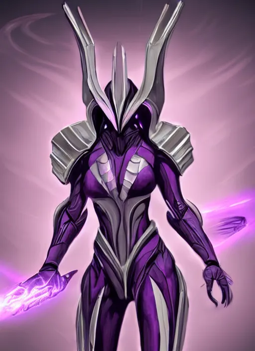 Image similar to cinematic front shot, galactic sized proportional stunning beautiful hot female warframe goddess, detailed sleek cyborg female dragon head, metal ears, sleek purple eyes, sleek silver armor, smooth fuschia skin, in space, holding a planet, epic proportions, epic size, epic scale, furry art, dragon art, giantess art, warframe fanart, furaffinity, deviantart