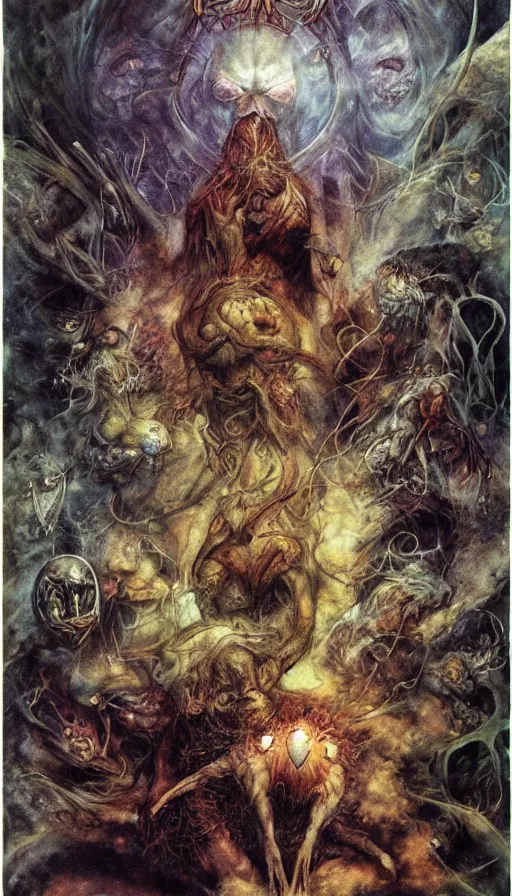 Image similar to the end of the world, by brian froud