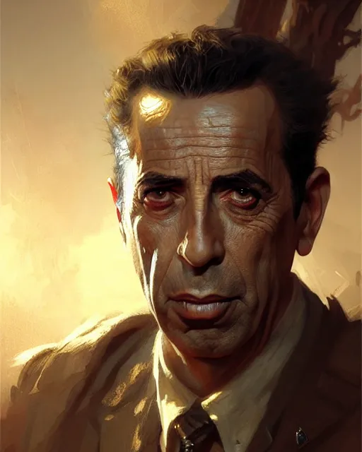 Prompt: fierce humphrey bogart, fantasy character portrait, ultra realistic, concept art, intricate details, highly detailed by greg rutkowski, gaston bussiere, craig mullins, simon bisley