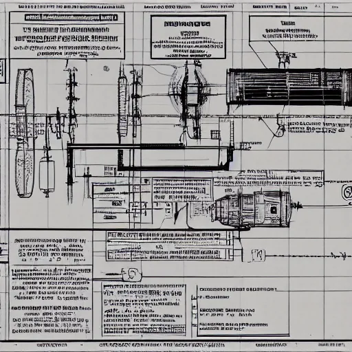 Image similar to highly detailed hyrodgen bomb schematics