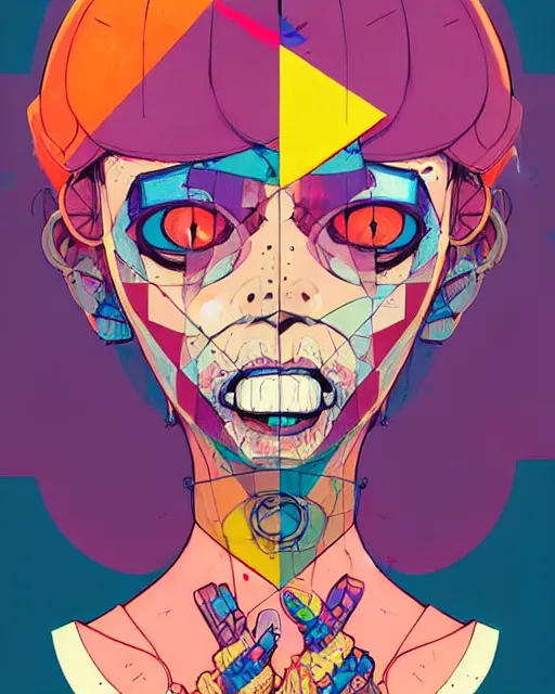 Prompt: cell shaded cartoon portrait of a patchwork doll, loud colors, post grunge, concept art by josan gonzales and wlop, by james jean, victo ngai, david rubin, mike mignola, laurie greasley, highly detailed, sharp focus, trending on artstation, hq, deviantart, art by artgem