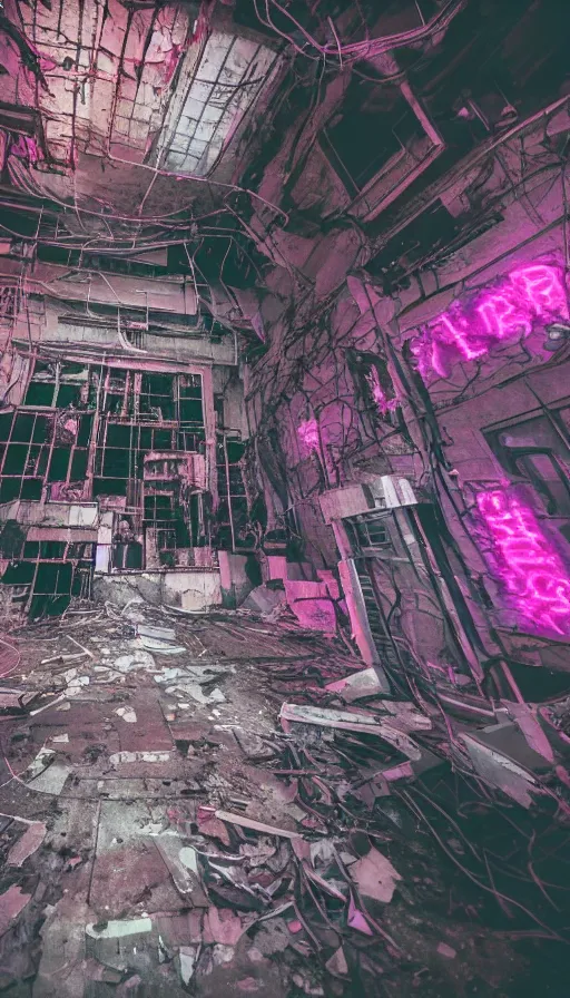 Image similar to urbex synthwave