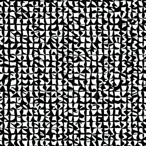 Prompt: black and white random geomteric shapes, minimalistic, black background