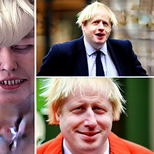 Image similar to Boris Johnson as a woman