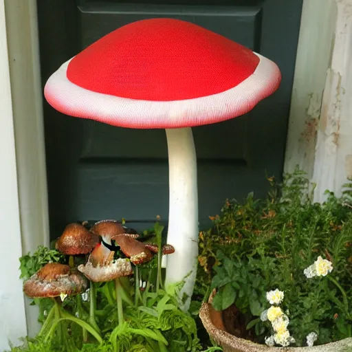 Image similar to bella porch as a bella mushroom