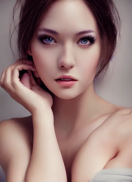 Prompt: a gorgeous english female photo, professionally retouched, soft lighting, realistic, smooth face, full body shot, torso, dress, perfect eyes, sharp focus on eyes, 8 k, high definition, insanely detailed, intricate, elegant, artgerm and jason chan and mark litvokin