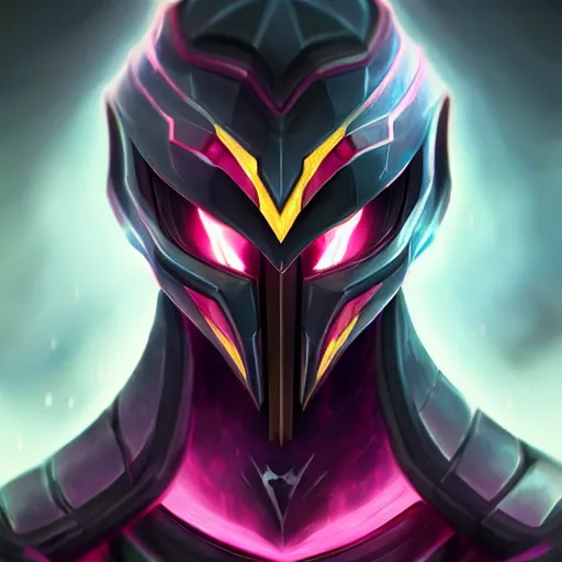 Prompt: void zed, league of legends, trending on artstation, portrait