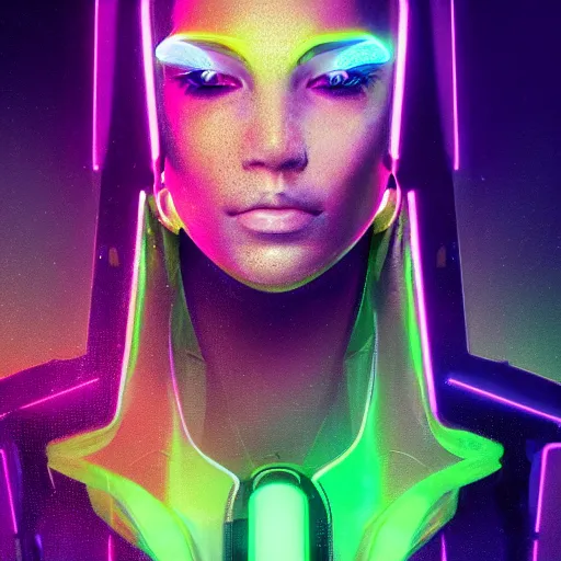 Prompt: a beautiful commission portrait of a canary wearing a neon jacket, futuristic, detailed face, cyberpunk city, deviantart, artstation, art by greg rutkowski, ross tran, professional lighting, neon city, night, raytracing, highly realistic,4k,dramatic,hyperrealism